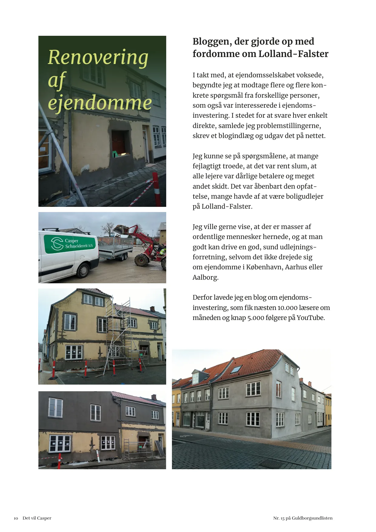 Side 10. Renovering af ejendomme. Bloggen, der gjorde op med fordomme om Lolland-Falster