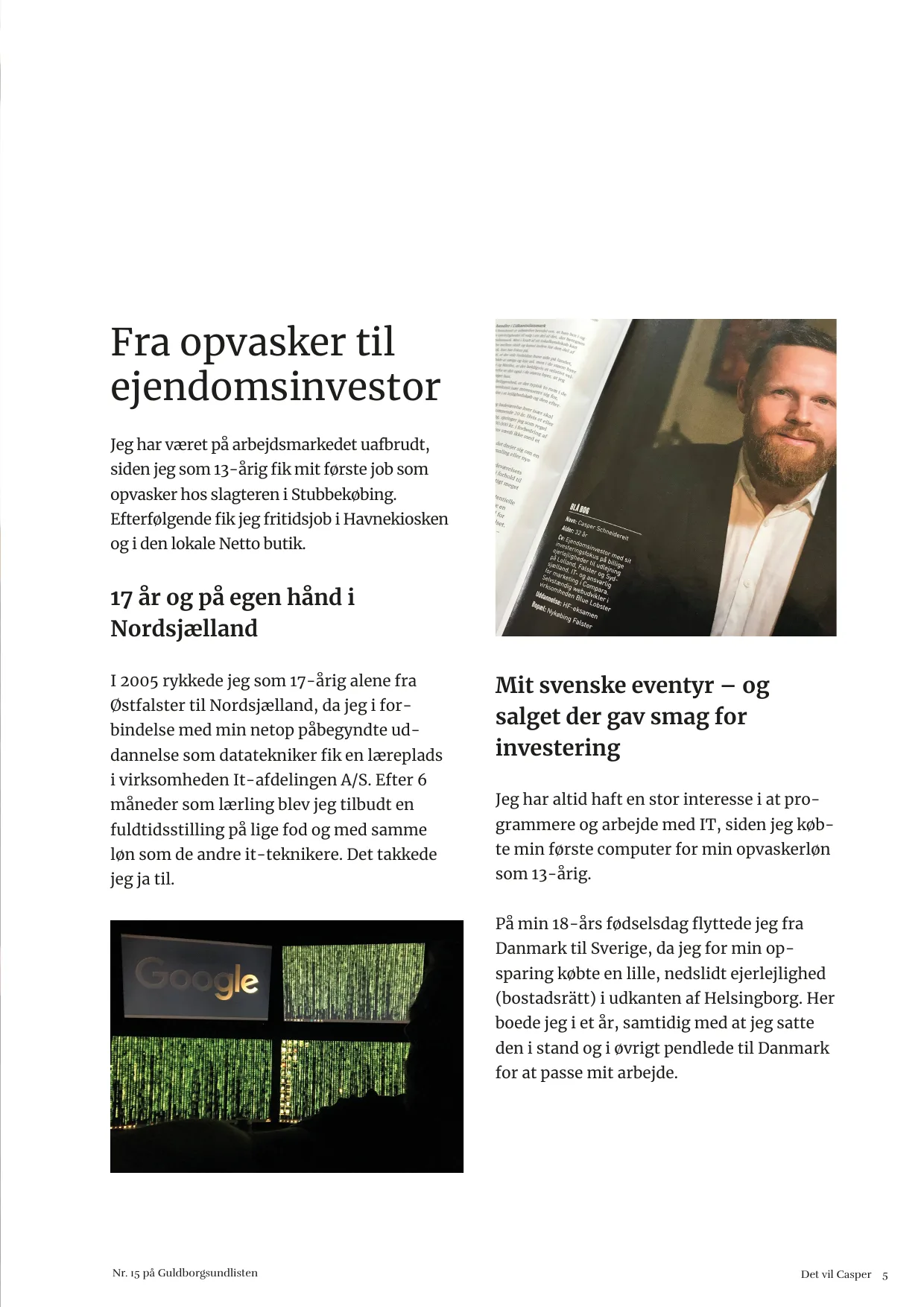 Side 5. Fra opvasker til ejendomsinvestor